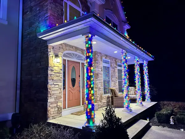 Full front elevation lit in Town of Fishkill, NY