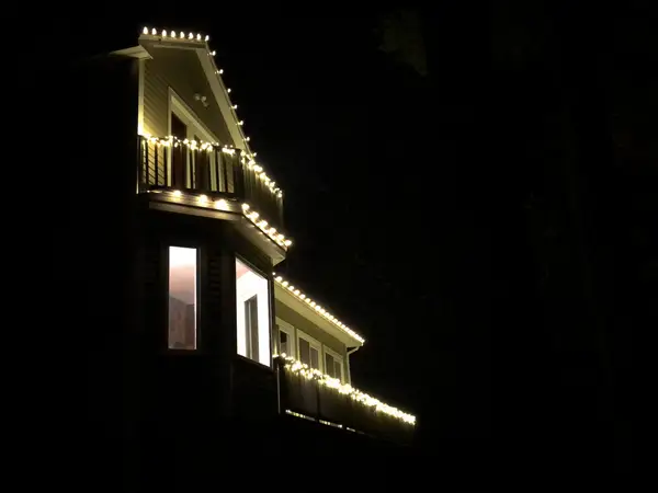 Residential Christmas light installation by the Holiday Lights Decor network