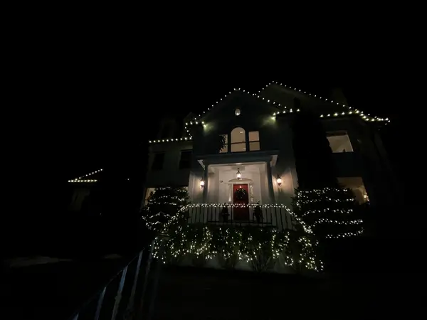 Residential Christmas light installation by the Holiday Lights Decor network
