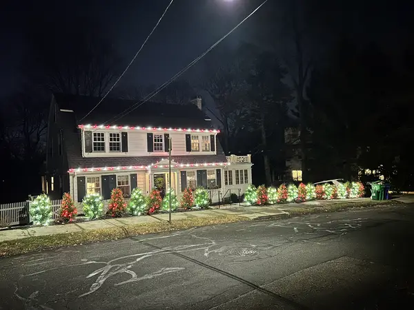 Residential Christmas light installation by the Holiday Lights Decor network