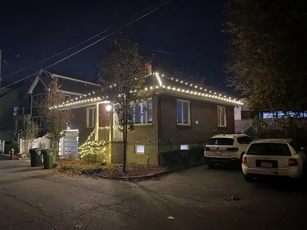 Residential Christmas light installation by the Holiday Lights Decor network