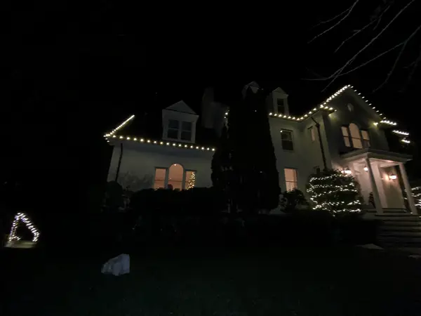 Residential Christmas light installation by the Holiday Lights Decor network