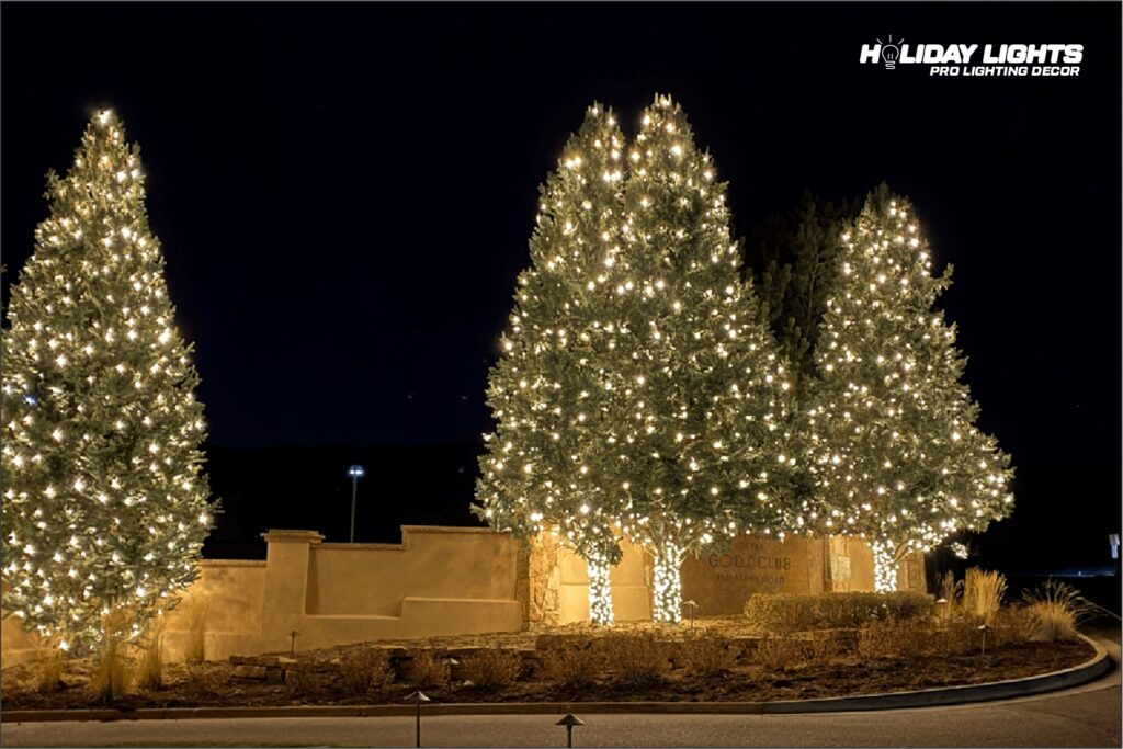 Commercial Tree Lights Wrapping